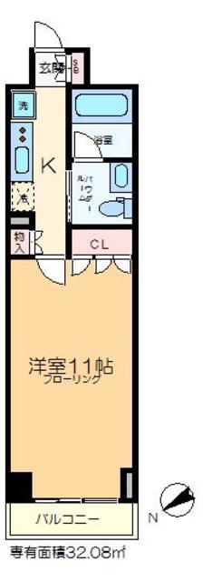 プラティーク清澄白河の間取り