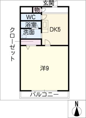 瀬々ら木ハイツの間取り