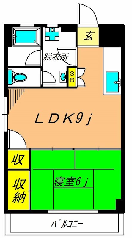 コーポサンフラワーの間取り