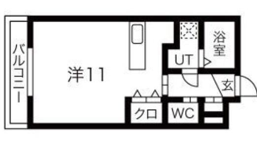 神戸市垂水区塩屋町のアパートの間取り