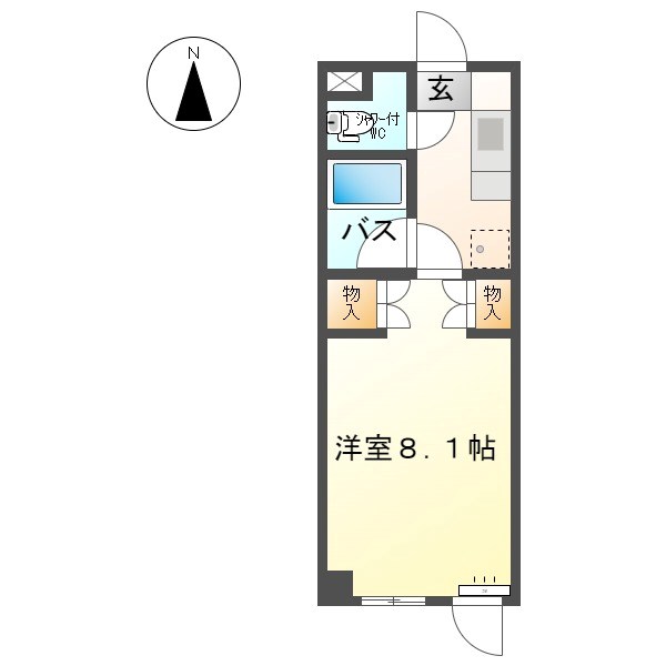 東御市滋野のマンションの間取り