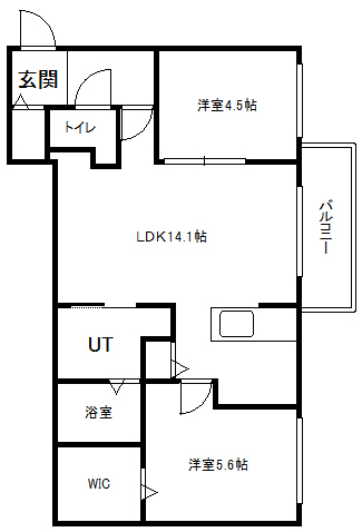 ブランシャール円山医大前の間取り