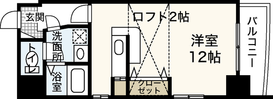 【広島市中区国泰寺町のマンションの間取り】