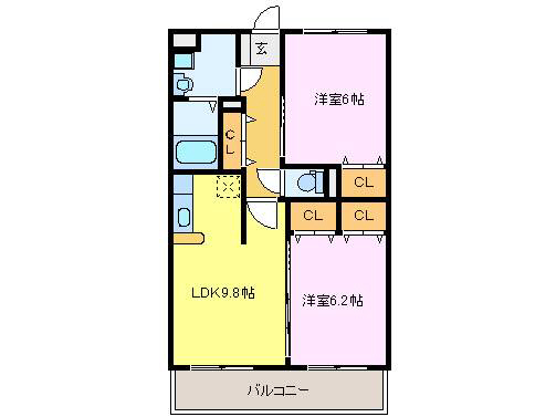 ショコラブランの間取り