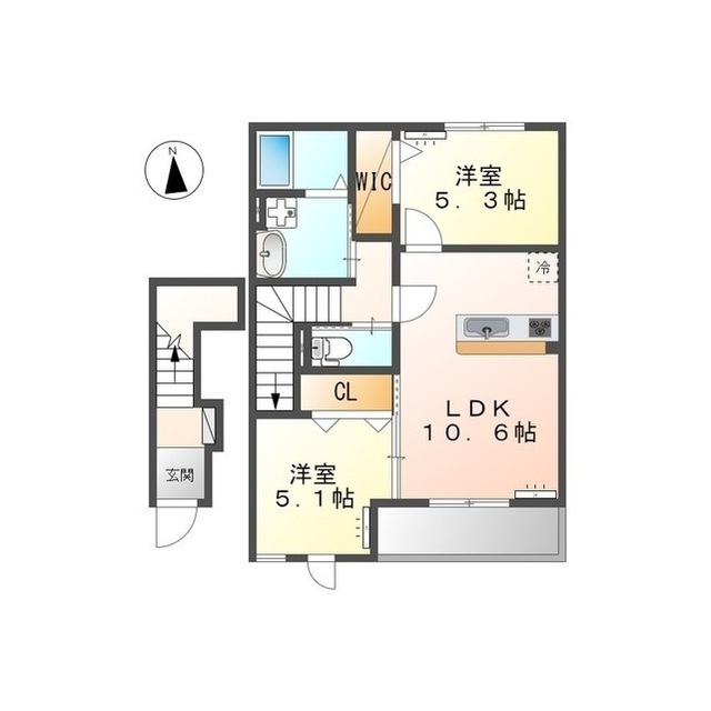 仮）榎戸新築アパートの間取り