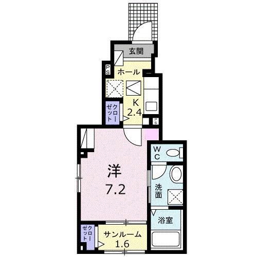 グリーンピア　Ｂの間取り