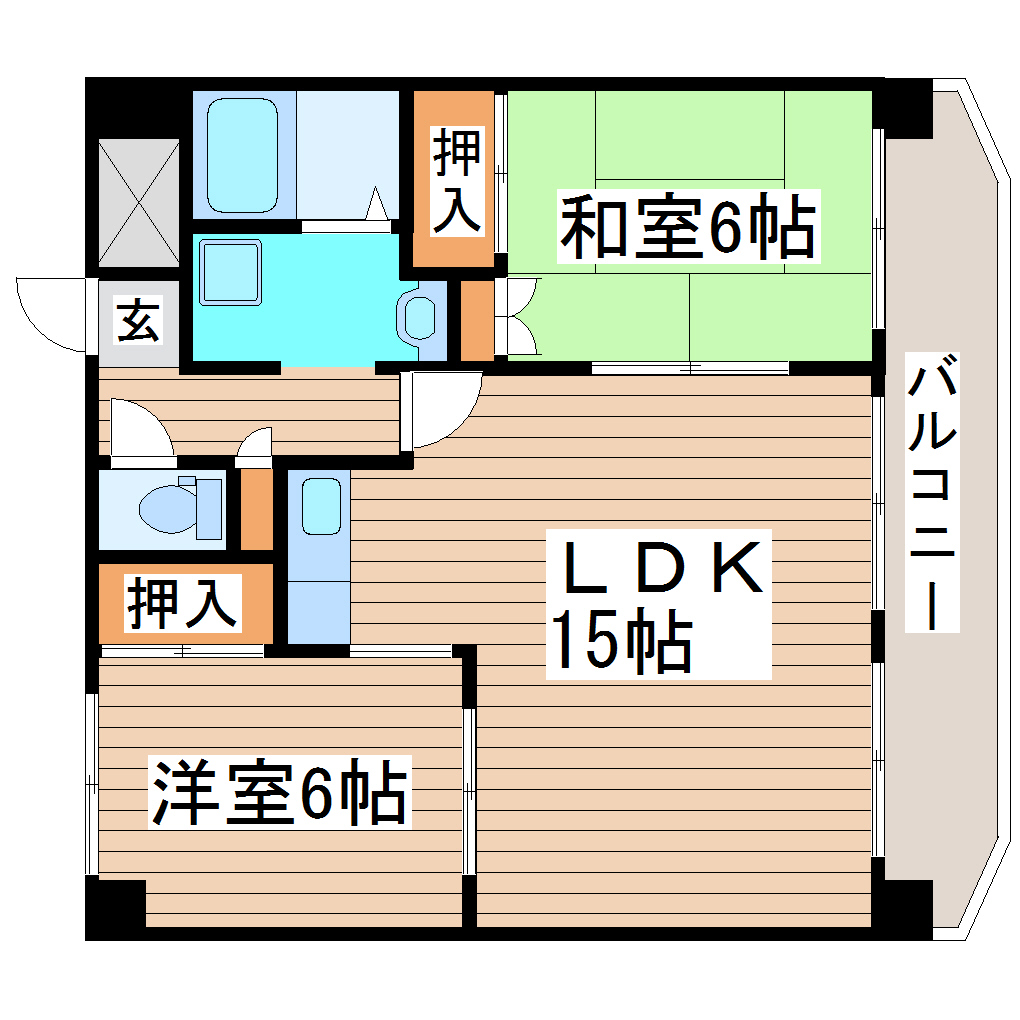 ボナール錦町の間取り