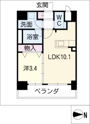 パラドール吹上の間取り