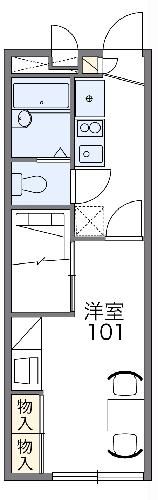 館林市成島町のアパートの間取り