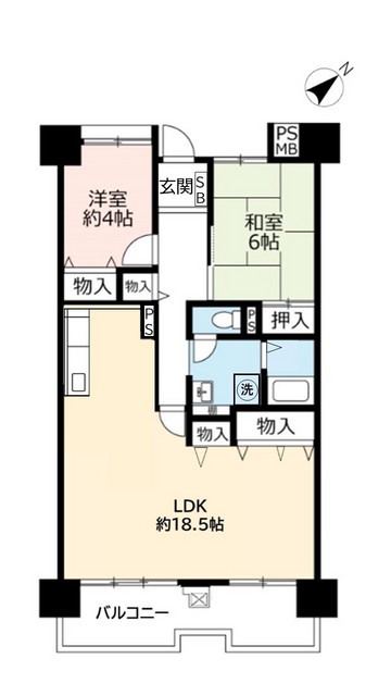 ＵＲ武庫川の間取り