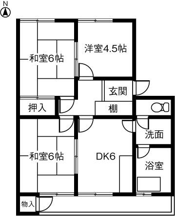 明治ハイツの間取り