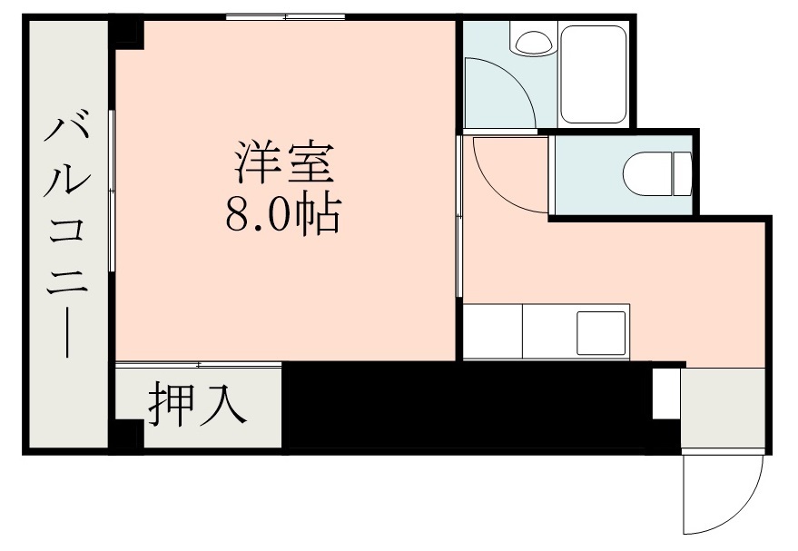 鹿児島市鴨池のマンションの間取り