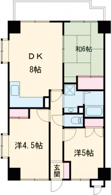 エフワンマンションの間取り