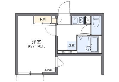 横浜市保土ケ谷区上星川のアパートの間取り