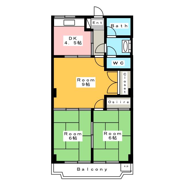 東山マンションの間取り