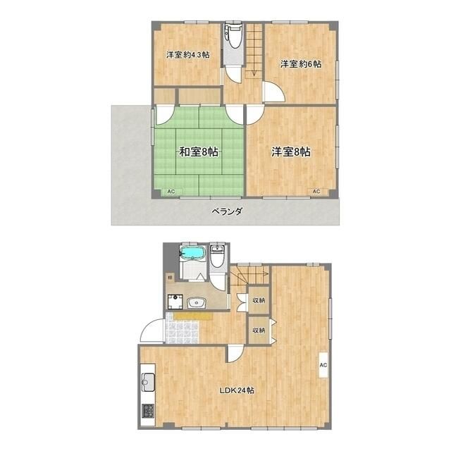 【三沢５丁目戸建の間取り】