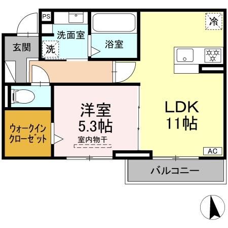 トラスト21　A棟の間取り