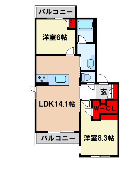 クオリティメゾンの間取り