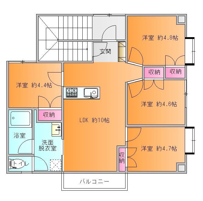 巴里院様マンションの間取り