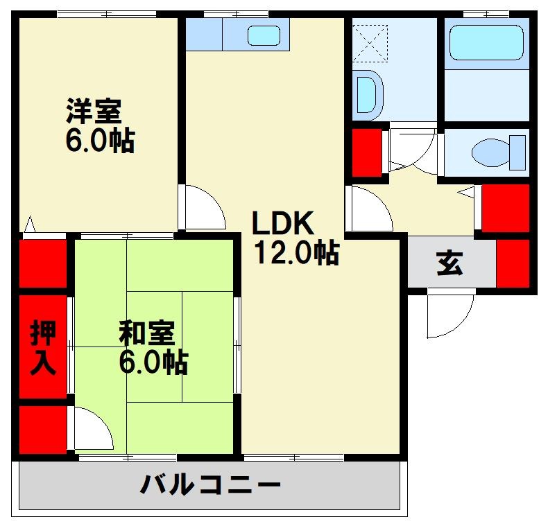 プリシエール浅川 A棟の間取り