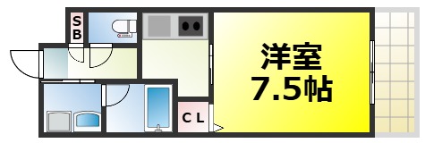 グランシス難波西の間取り