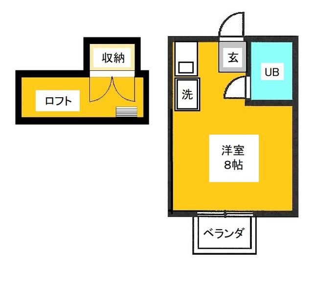 さいたま市大宮区宮町のアパートの間取り