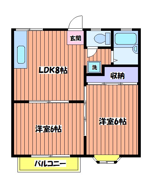 ハイツシャルムの間取り