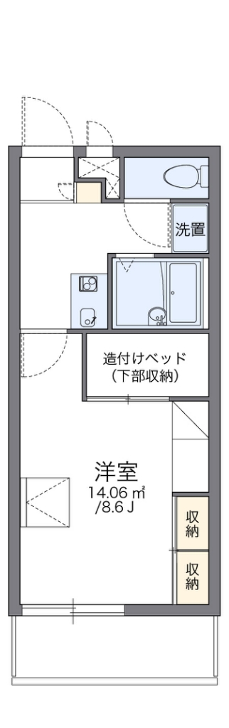 レオパレスパレスマンション　IIの間取り