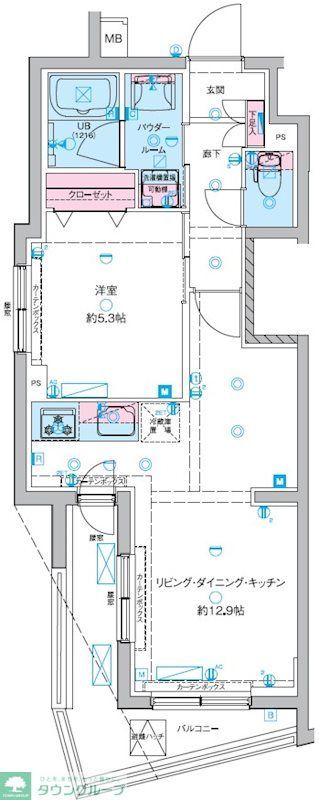 GENOVIA東向島IIIskygardenの間取り