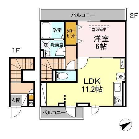 D’Bless西谷の間取り