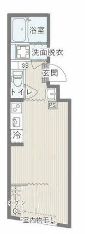 足立区西保木間のマンションの間取り