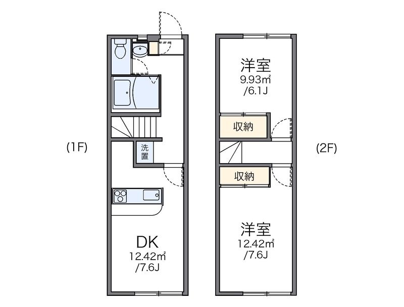 レオパレス小柿の間取り