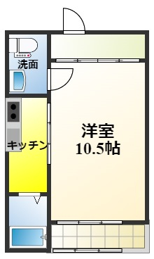 河内長野市木戸のアパートの間取り