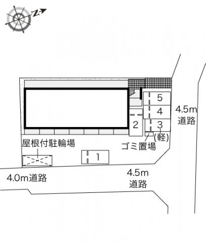 【北九州市小倉南区北方のマンションの駐車場】