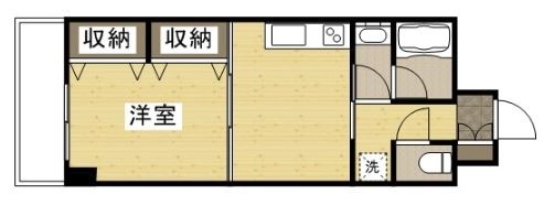 倉敷市松島のマンションの間取り