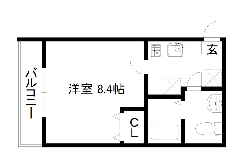 ＡＳフラッティ竹田の間取り