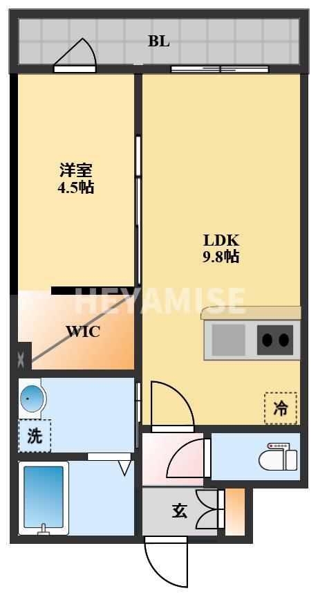 諫早市多良見町市布のアパートの間取り