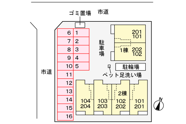 【リデアル三川　Ｂの駐車場】