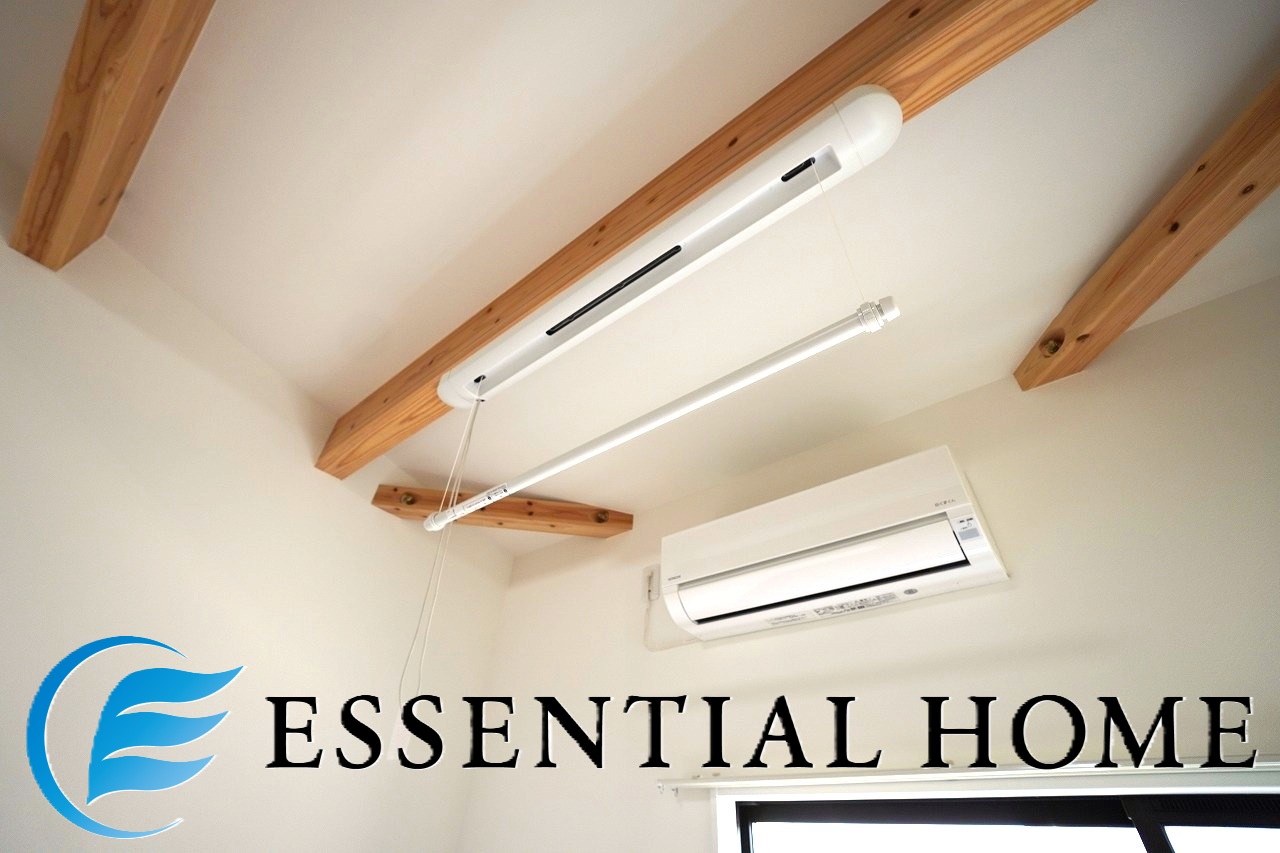 収納　室内物干し竿