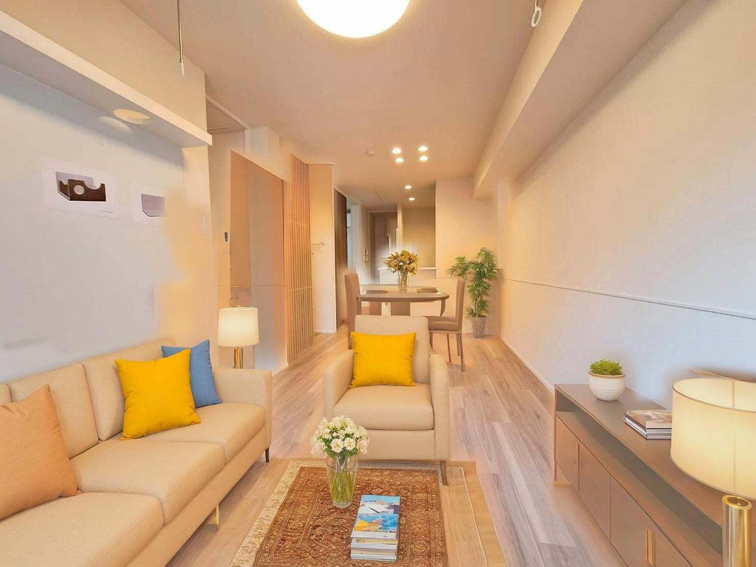 居室・リビング　※CG家具の為実際は家具・家電は付きません。