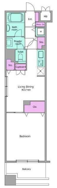 レジディア上野池之端の間取り