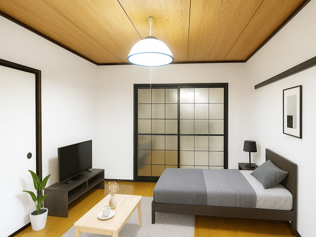 居室・リビング　CGで家具等を配置したもので家具等は含まれません