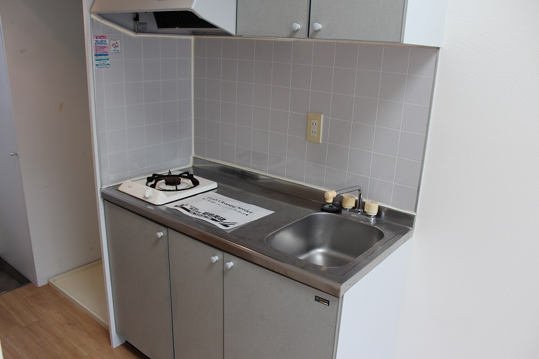 キッチン　1口ガスコンロ付システムキッチン