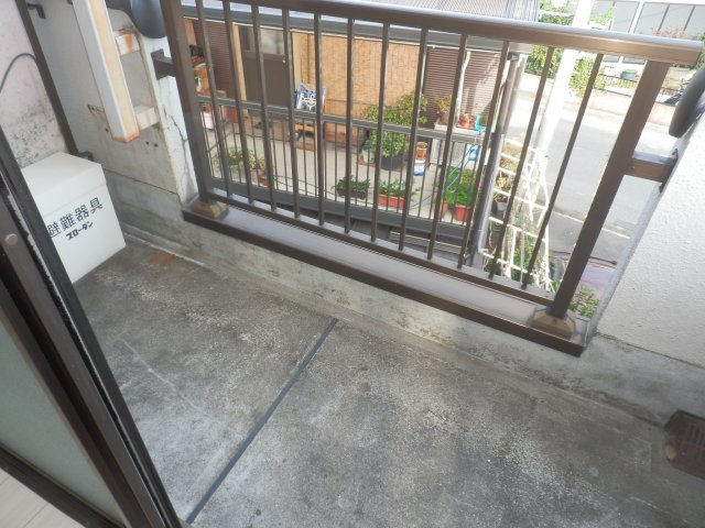 バルコニー　ゆったりしたバルコニー。