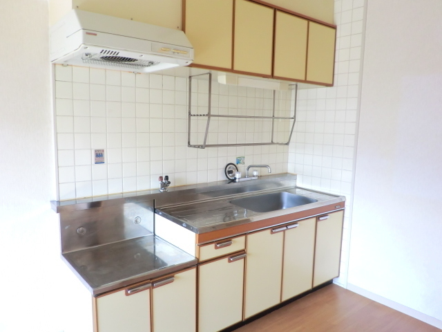 キッチン　二口ガスコンロ設置可