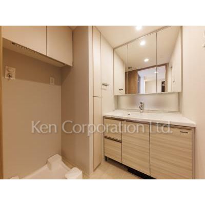 洗面設備　同タイプ9階のお部屋を撮影。仕様が異なることがあります。