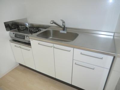 キッチン　２口ガスコンロ付きキッチン