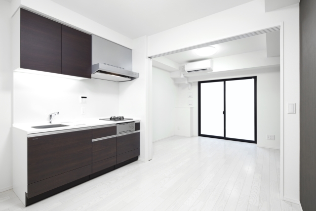 キッチン　モデルルームの写真です。