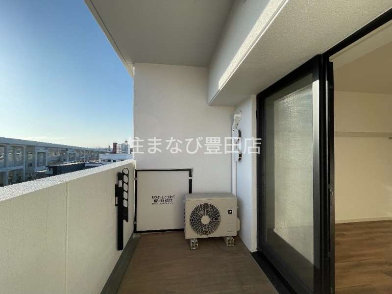 バルコニー　５階からの景色