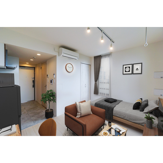 居室・リビング　家具・調度品等はＣＧ加工です。実際の賃貸住宅には含まれません